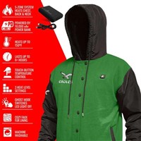 Men's Philadelphia Eagles 5V Heated Varsity Jacket - Green / Black