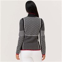 Women's Pow Zip Neck - Heather Black