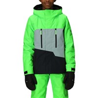 Boys Geo Insulated Jacket - Borealis Green Colorblock