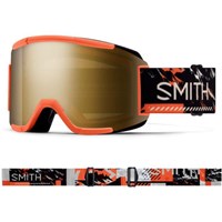Squad Goggle - Cinder Chop Up Frame w/ ChromaPop Sun Black Gold Mirror + Clear Lenses (M006683QO99MN)