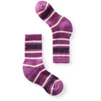 Kids' Hike Light Cushion Striped Crew Socks - Meadow Mauve