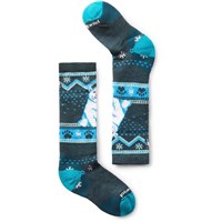 Kids Wintersport Full Cushion Polar Bear Pattern OTC Socks - Twilight Blue