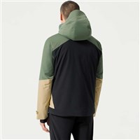 Men's Insulated Color Block Jacket - China Green