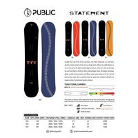 Statement Men's Freestyle Park Snowboard - 150