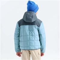 Boys' Reversible Shasta Full Zip Hooded Jacket - Pale Teal / Granite Grey
