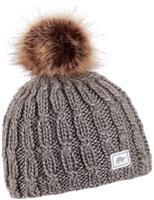 Women's Fifi Merino Wool Pom Beanie - Gray - Women's Fifi Merino Wool Pom                                                                                                                          