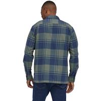 Men's Longsleeve Organic Cotton Midweight Fjord Flannel Shirt - Live Oak / Hemlock Green (LOHG)
