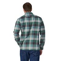 Men's Longsleeve Organic Cotton Midweight Fjord Flannel Shirt - Guides / Nouveau Green (GDNU)