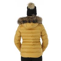 Women's Fiona Jacket with Real Fur - Golden Glow